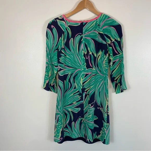 Lilly Pulitzer Flawed Rylee Silk Dress Tiger Palm Size 0 - Picture 9 of 16